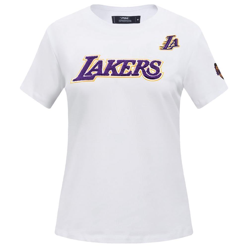 Womens Nba Classic Chenille Cotton Short Sleeve Slim Fit Tee